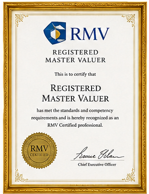 Registered Master Valuer